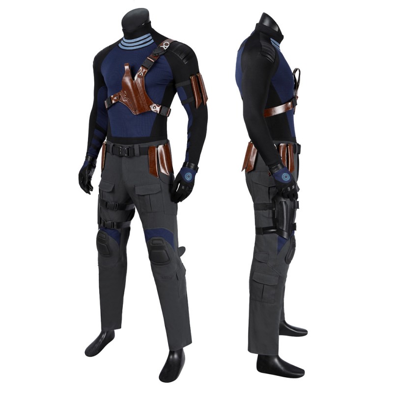Daredevil Born Again Season 2 Bullseye Costume Halloween Blue Cosplay Suit