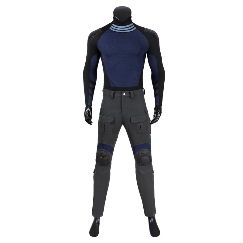 Daredevil Born Again Season 2 Bullseye Costume Halloween Blue Cosplay Suit