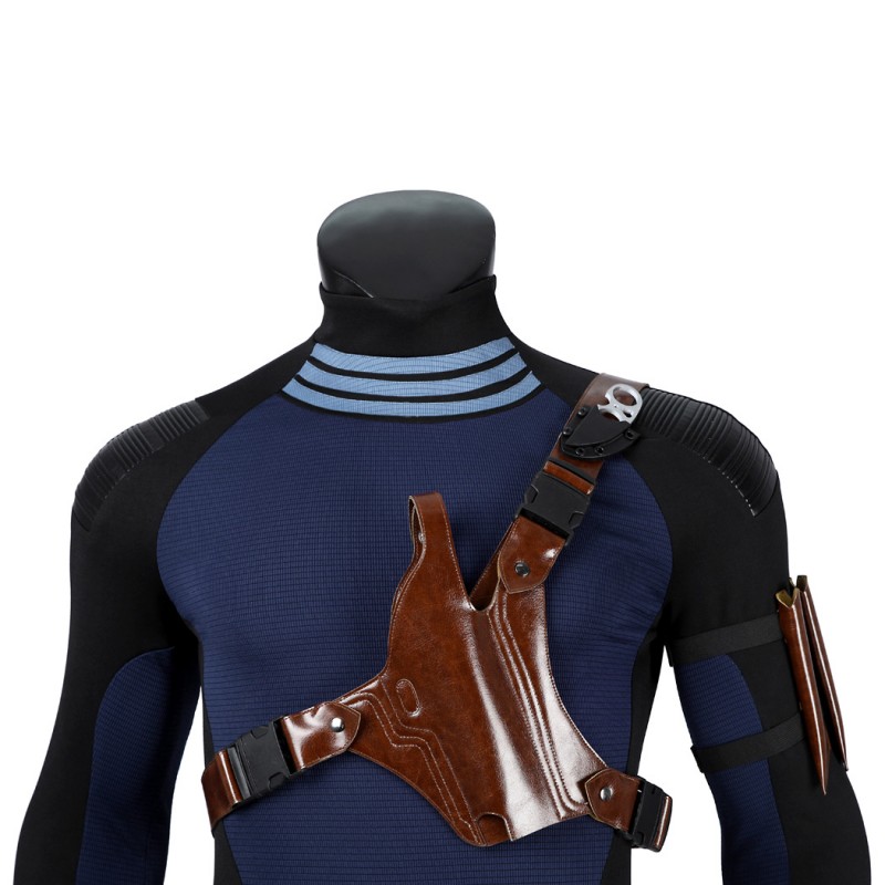 Daredevil Born Again Season 2 Bullseye Costume Halloween Blue Cosplay Suit