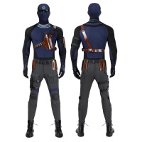 Daredevil Born Again Season 2 Bullseye Costume Halloween Blue Cosplay Suit
