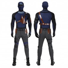 Daredevil Born Again Season 2 Bullseye Costume Halloween Blue Cosplay Suit