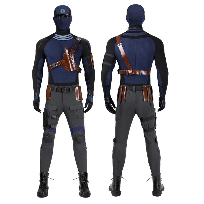 Daredevil Born Again Season 2 Bullseye Costume Halloween Blue Cosplay Suit