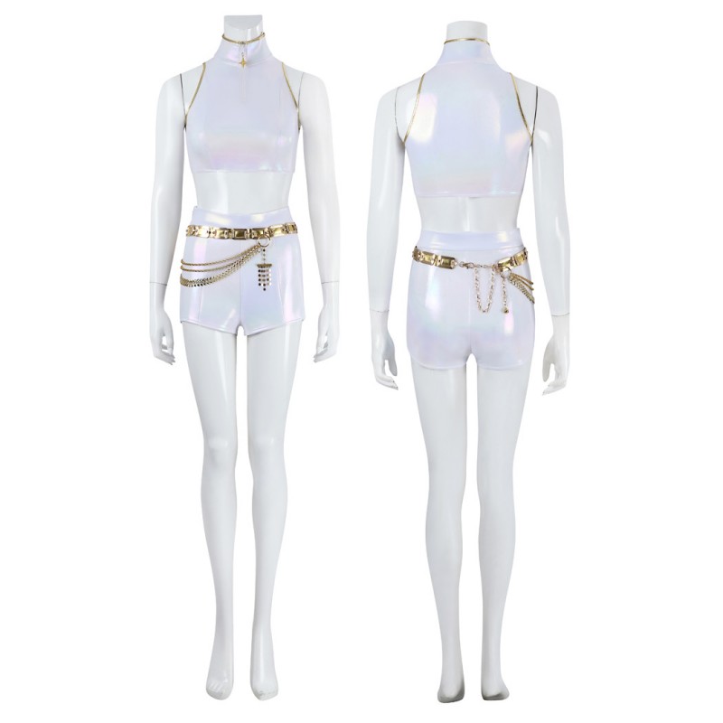KPop Demon Hunters Rumi White Suit Women Cosplay Costume