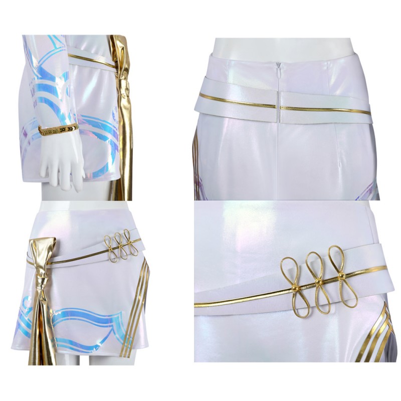 KPop Demon Hunters Mira Cosplay Costume White Halloween Suit