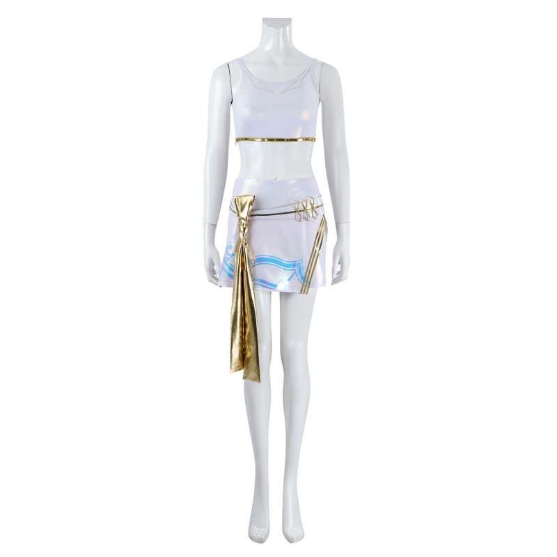 KPop Demon Hunters Mira Cosplay Costume White Halloween Suit