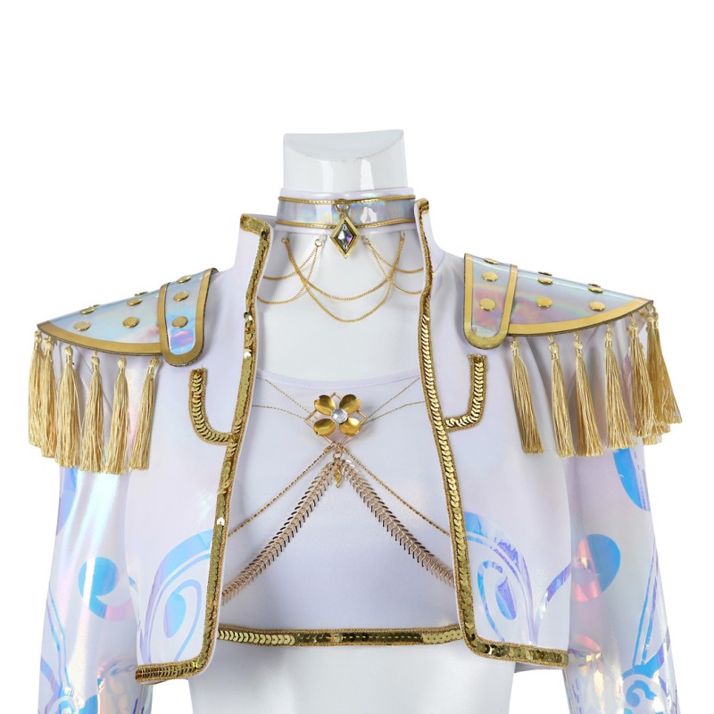 KPop Demon Hunters Mira Cosplay Costume White Halloween Suit