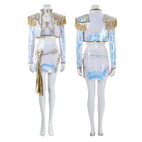 KPop Demon Hunters Mira Cosplay Costume White Halloween Suit