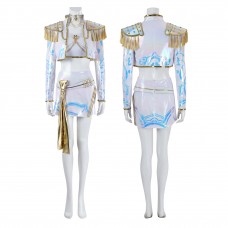 KPop Demon Hunters Mira Cosplay Costume White Halloween Suit