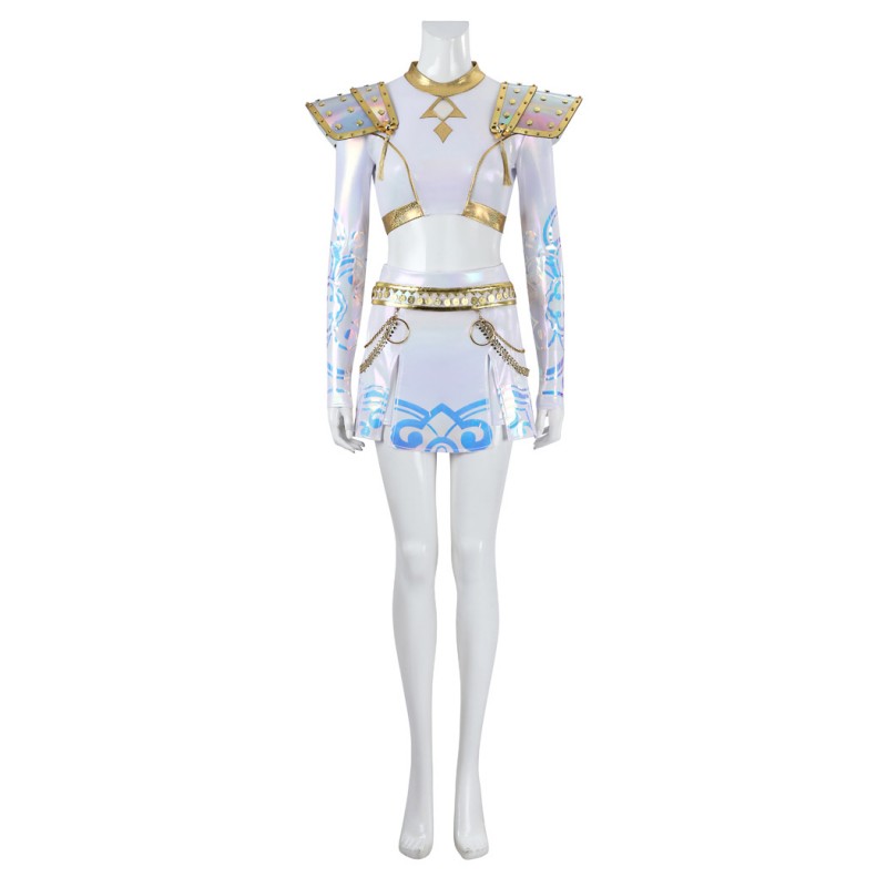 Zoey White Suit KPop Demon Hunters Cosplay Costume