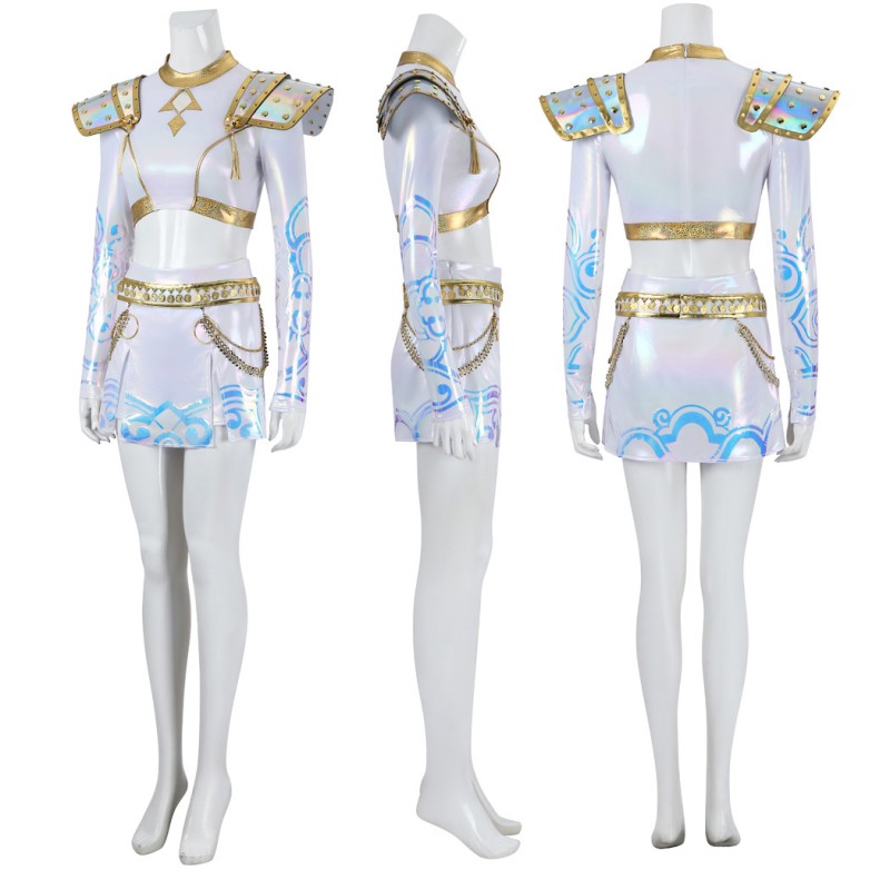 Zoey White Suit KPop Demon Hunters Cosplay Costume