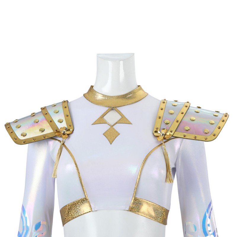 Zoey White Suit KPop Demon Hunters Cosplay Costume