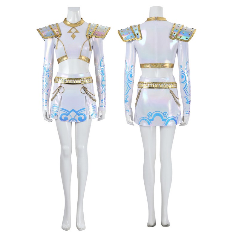 Zoey White Suit KPop Demon Hunters Cosplay Costume