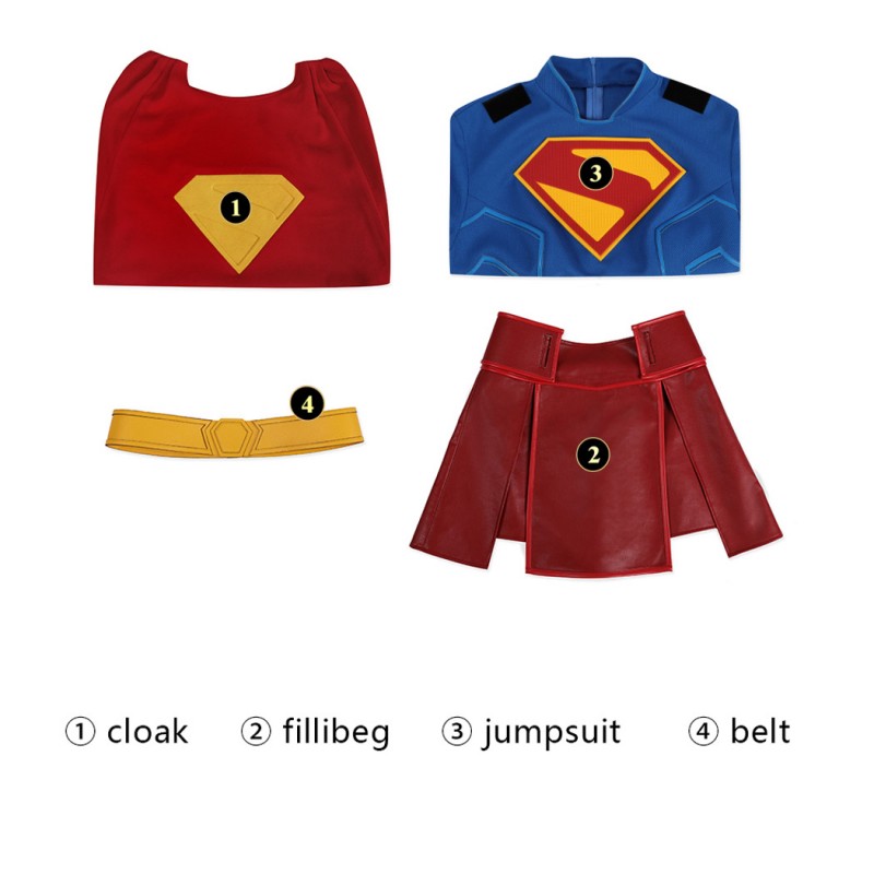 Crime Syndicate Jumpsuit Kara Cosplay Costumes for Female