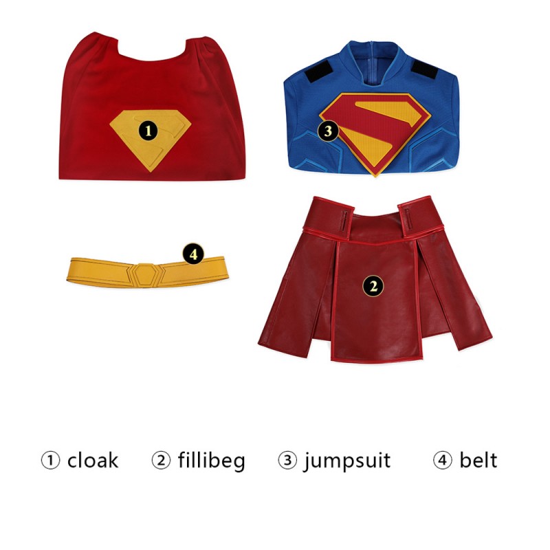 Crime Syndicate Jumpsuit Kara Cosplay Costumes for Female