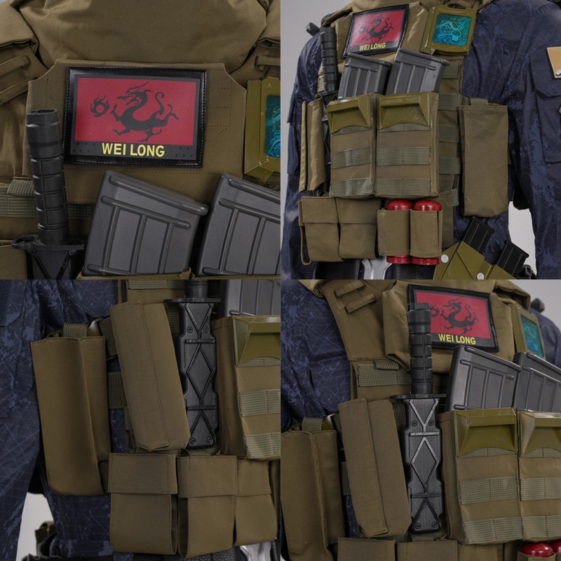 Delta Force Long Wei Cosplay Costume Game Male Halloween Suit