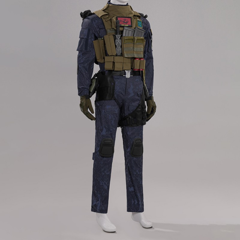 Delta Force Long Wei Cosplay Costume Game Male Halloween Suit