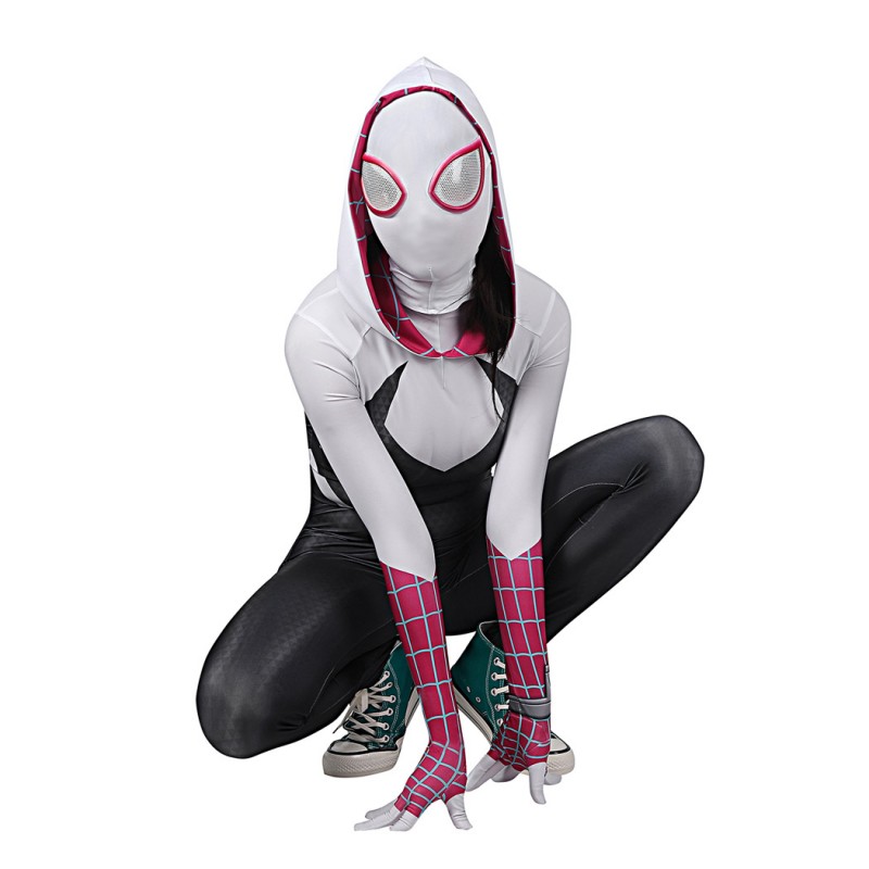 Gwen Stacy Jumpsuit Spider-Man Across the Spider-Verse Cosplay Costume Spider-Woman Suit