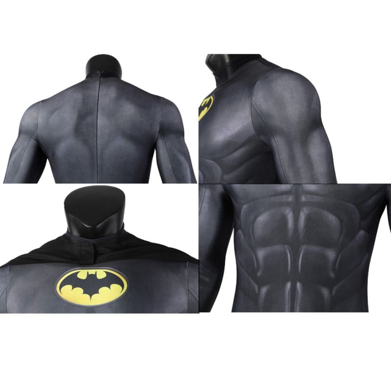 Bat Bruce Wayne Jumpsuit Michael Keaton TF Cosplay Costume