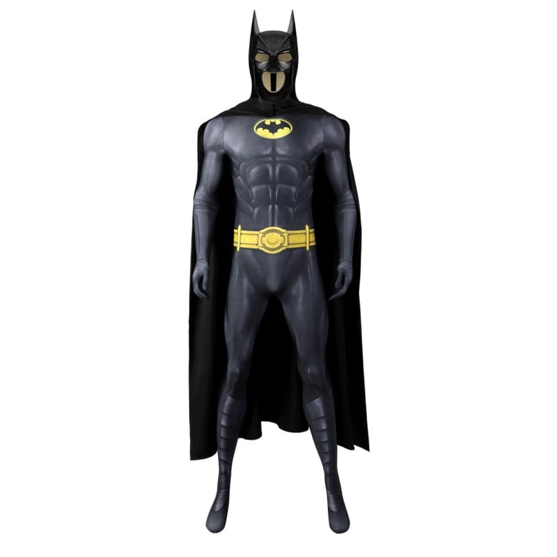 Bat Bruce Wayne Jumpsuit Michael Keaton TF Cosplay Costume