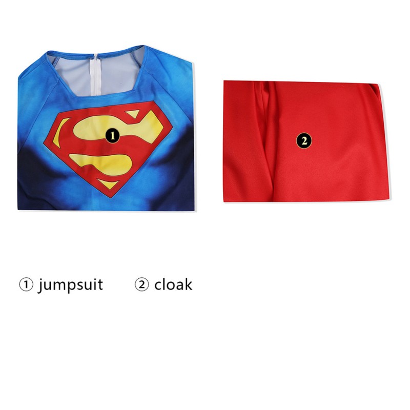 Clark Kent 1978 Jumpsuit Christopher Reeve Cosplay Costume Male Suit