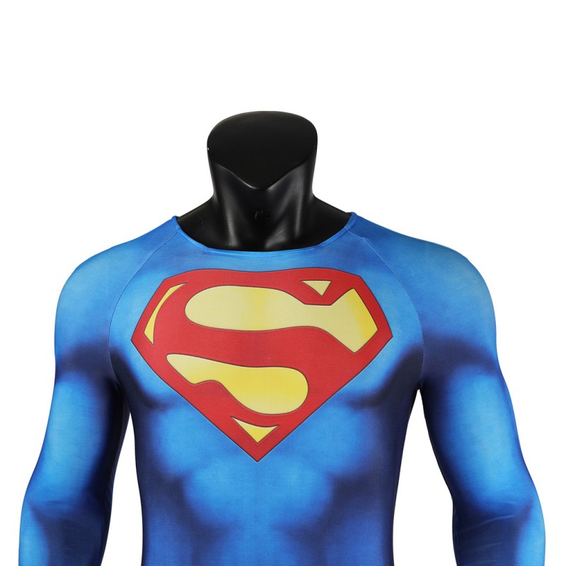 Clark Kent 1978 Jumpsuit Christopher Reeve Cosplay Costume Male Suit