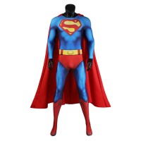 Clark Kent 1978 Jumpsuit Christopher Reeve Cosplay Costume Male Suit