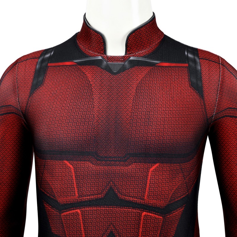 Kids Daredevil Born Again Jumpsuit Matt Murdock Cosplay Costume Red Halloween Suit