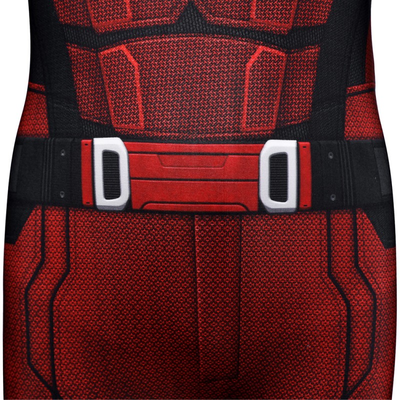 Kids Daredevil Born Again Jumpsuit Matt Murdock Cosplay Costume Red Halloween Suit