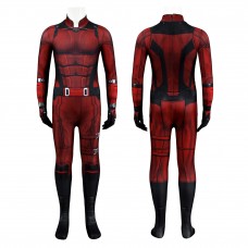 Kids Daredevil Born Again Jumpsuit Matt Murdock Cosplay Costume Red Halloween Suit