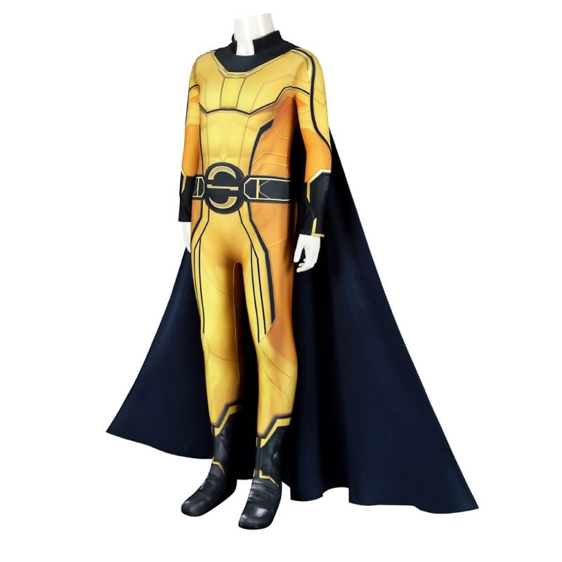 Kids Thunderbolts Sentry Jumpsuit Yellow Cosplay Costume Printed Suit