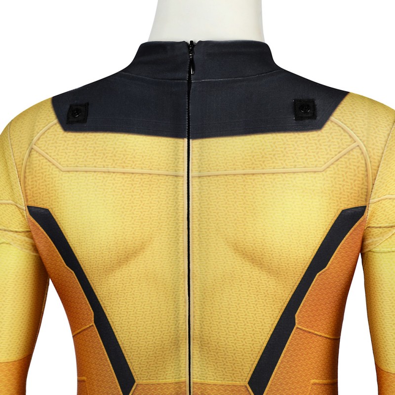Kids Thunderbolts Sentry Jumpsuit Yellow Cosplay Costume Printed Suit