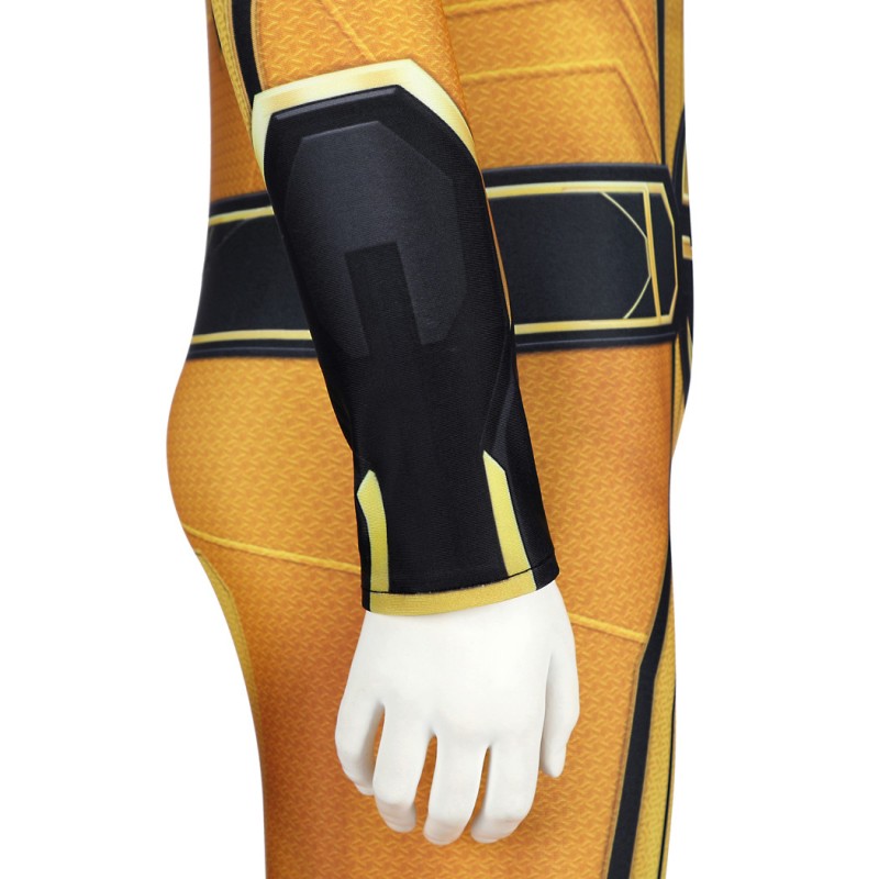 Kids Thunderbolts Sentry Jumpsuit Yellow Cosplay Costume Printed Suit