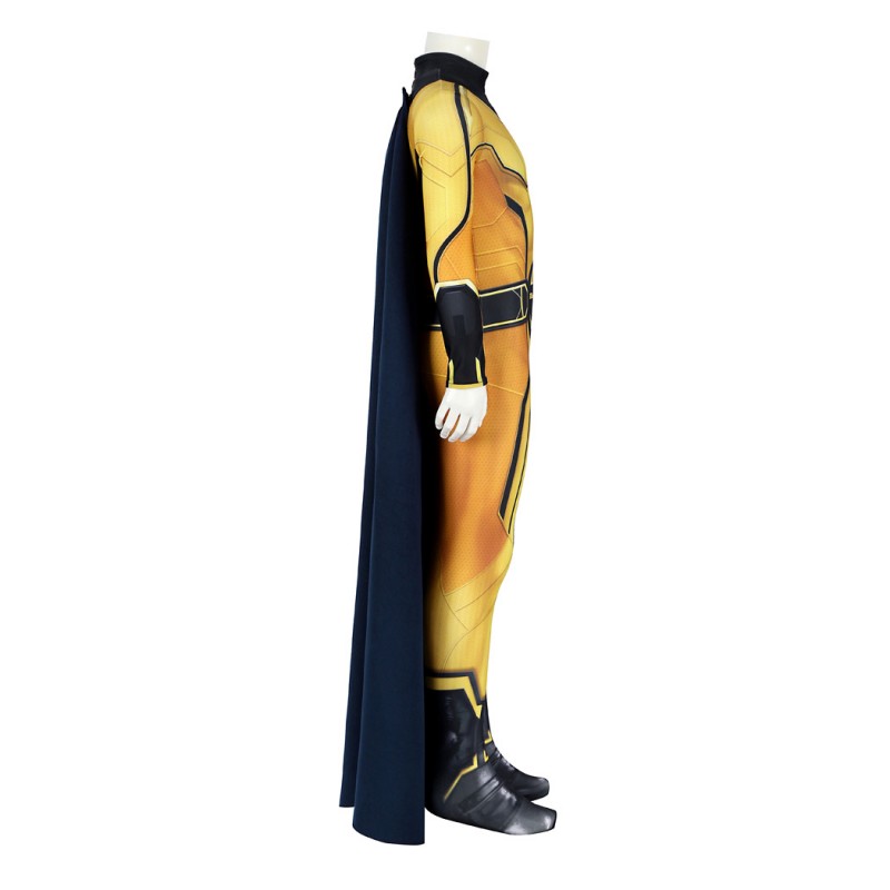 Kids Thunderbolts Sentry Jumpsuit Yellow Cosplay Costume Printed Suit