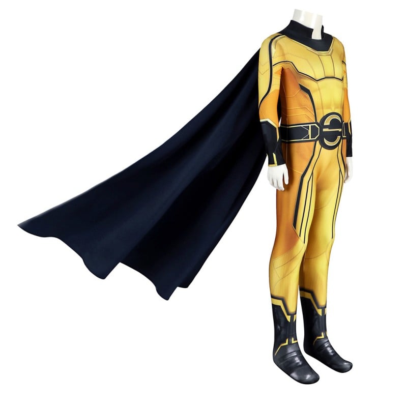 Kids Thunderbolts Sentry Jumpsuit Yellow Cosplay Costume Printed Suit