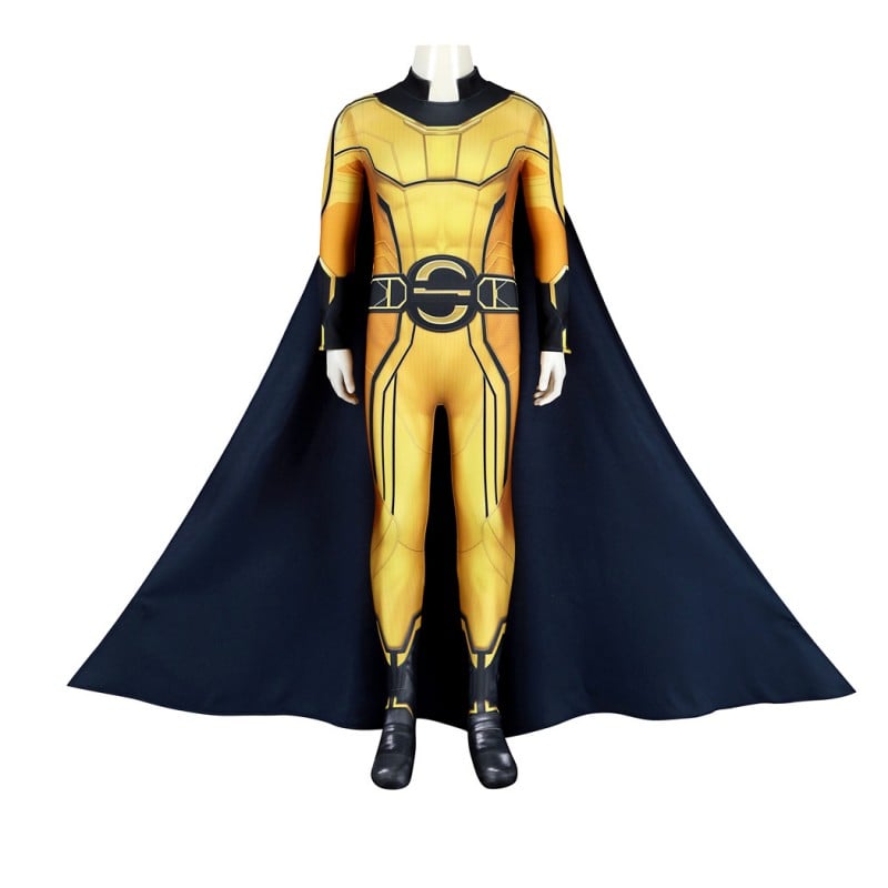 Kids Thunderbolts Sentry Jumpsuit Yellow Cosplay Costume Printed Suit