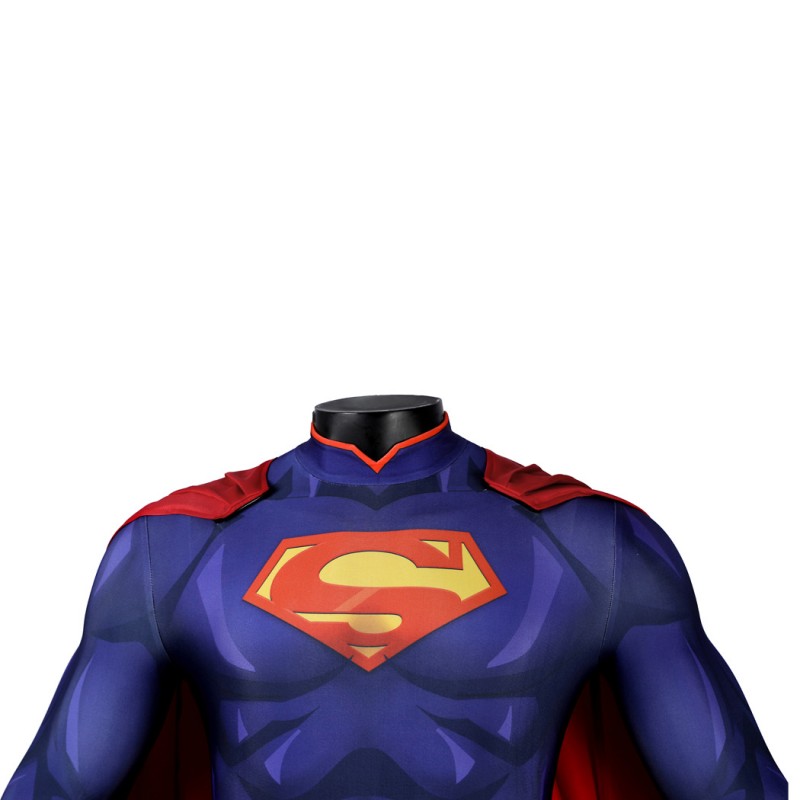 Clark Kent Jumpsuit New 52 Cosplay Costume Male Printed Suit