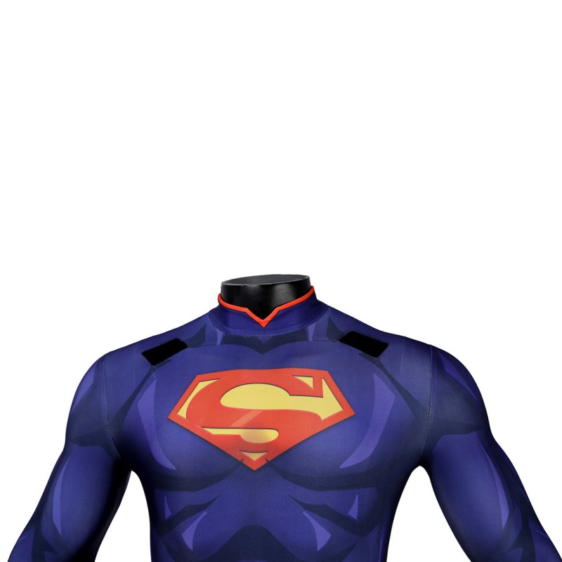 Clark Kent Jumpsuit New 52 Cosplay Costume Male Printed Suit