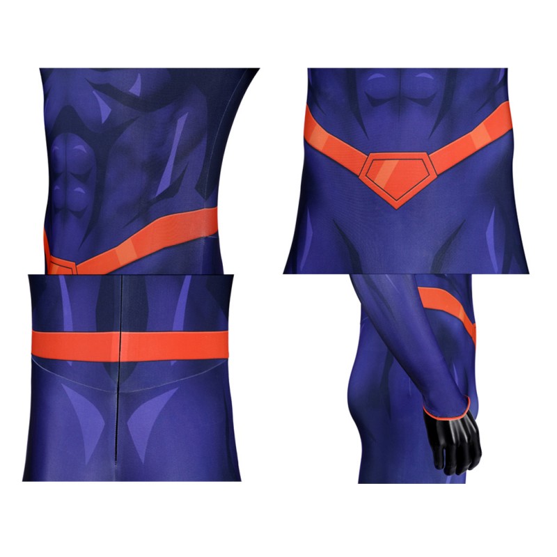 Clark Kent Jumpsuit New 52 Cosplay Costume Male Printed Suit