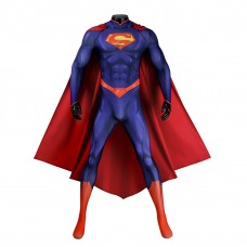 Clark Kent Jumpsuit New 52 Cosplay Costume Male Printed Suit