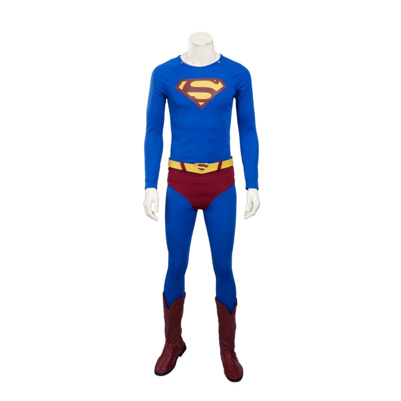Clark Blue Suit Male Halloween Cosplay Costumes