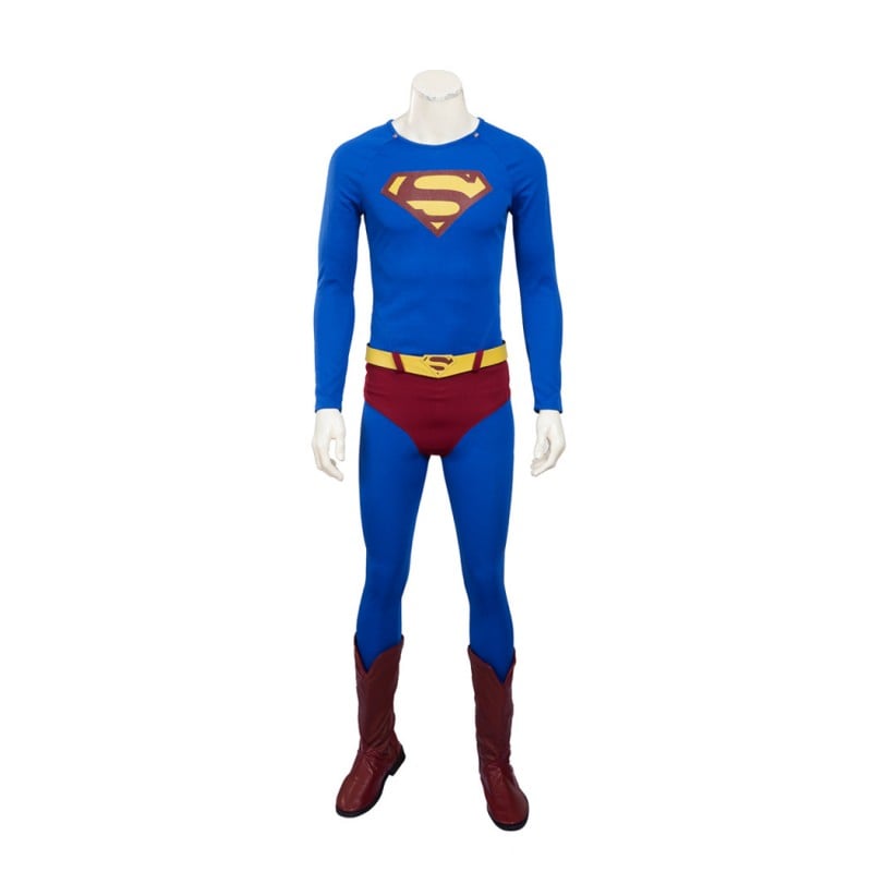 Clark Blue Suit Male Halloween Cosplay Costumes
