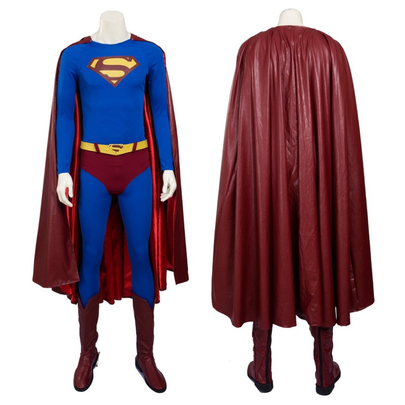 Clark Blue Suit Male Halloween Cosplay Costumes