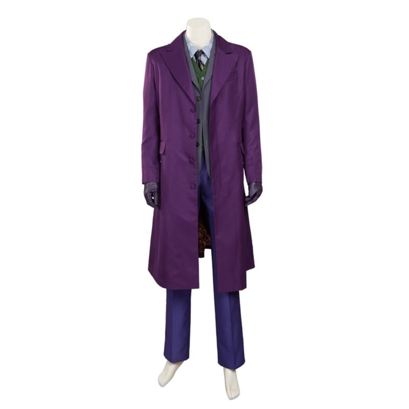 Knight Purple Cosplay Costumes Heath Ledger Suit Style A