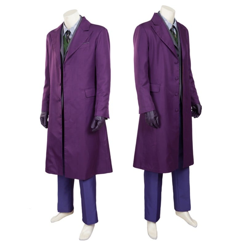 Knight Purple Cosplay Costumes Heath Ledger Suit Style A