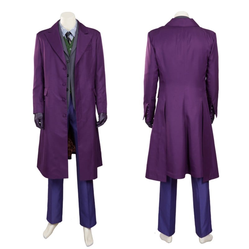 Knight Purple Cosplay Costumes Heath Ledger Suit Style A