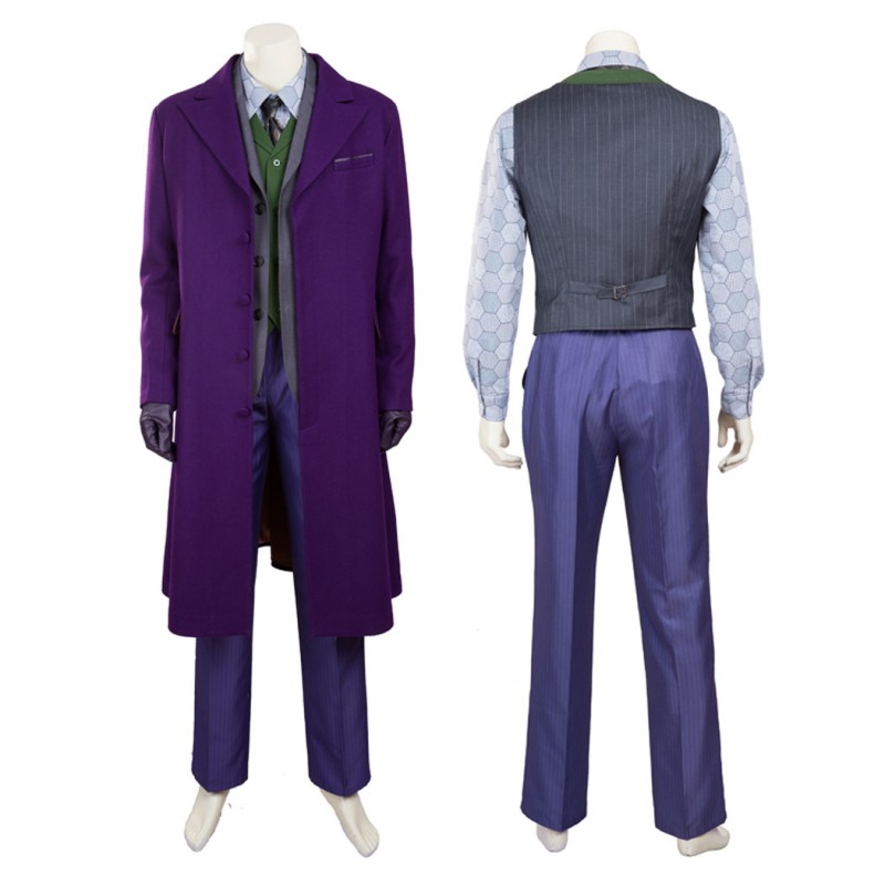 Knight Purple Cosplay Costumes Heath Ledger Suit Style B