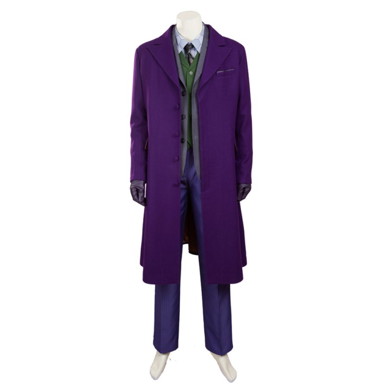 Knight Purple Cosplay Costumes Heath Ledger Suit Style B
