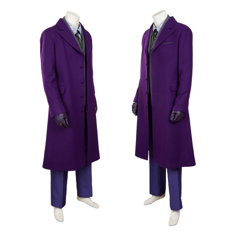 Knight Purple Cosplay Costumes Heath Ledger Suit Style B