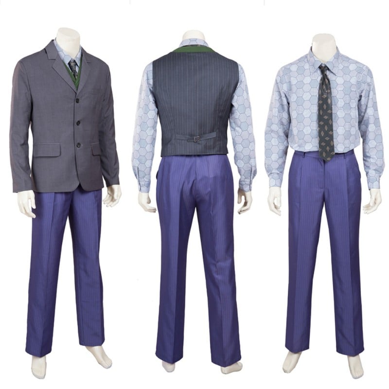Knight Purple Cosplay Costumes Heath Ledger Suit Style B