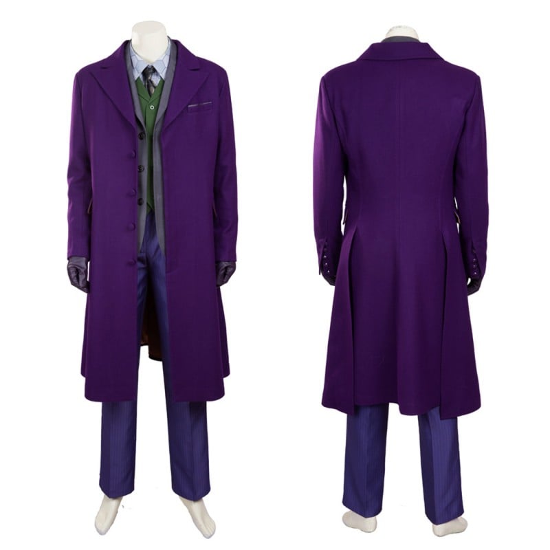 Knight Purple Cosplay Costumes Heath Ledger Suit Style B